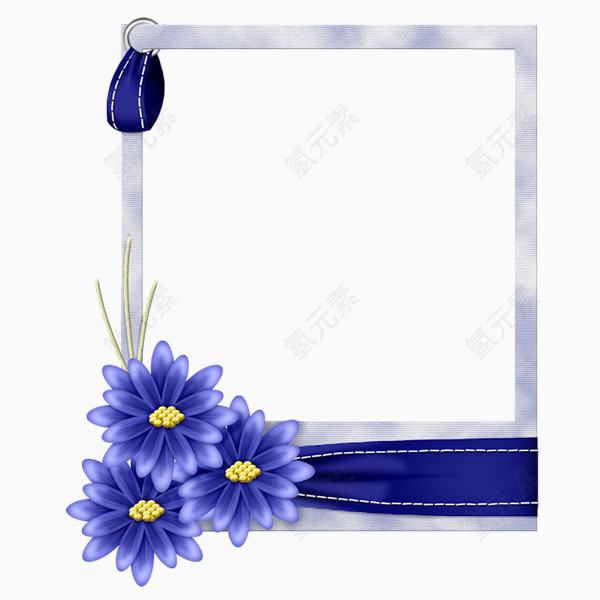 蓝紫色梦幻型边框