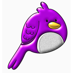 紫色鸟儿