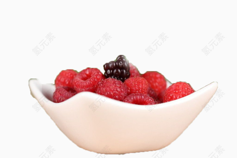 陶瓷碗里的越蔓莓图片素材