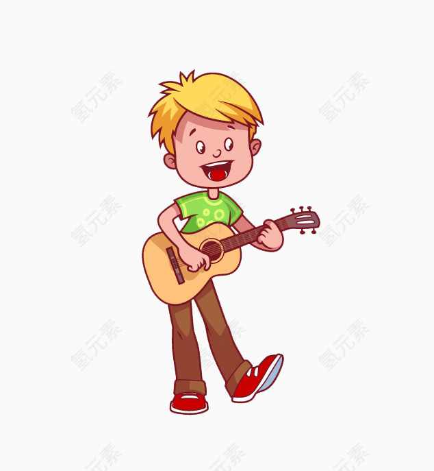 弹吉他的男生
