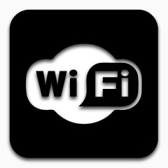 应用程序WiFi黑色图标