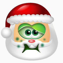 圣诞老人老人生病的vista-raster-smileys-icons