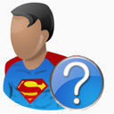 超人帮助英雄卡通超级英雄
