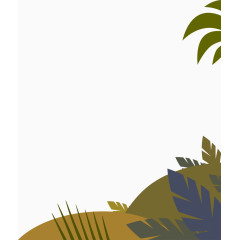 沙滩椰子树背景装饰