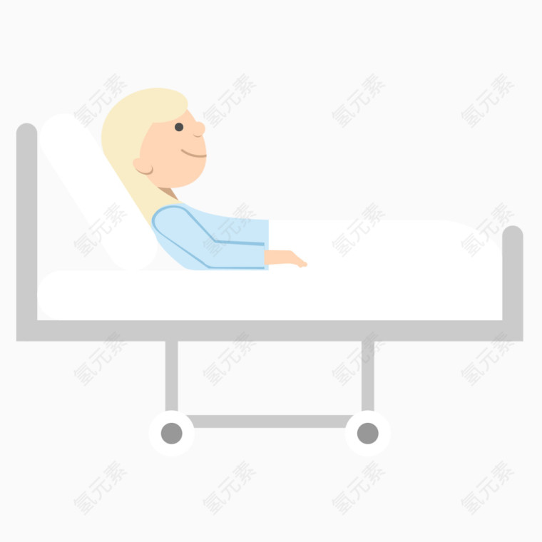 躺在病床上的病人