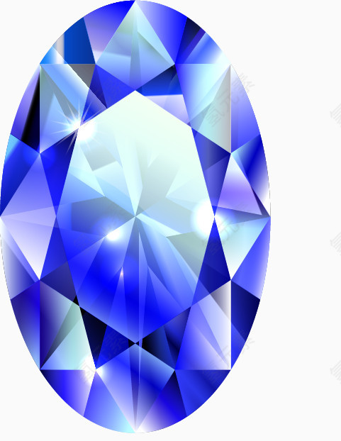 椭圆蓝钻石