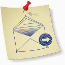 发送电子邮件sketchy-paper-icons