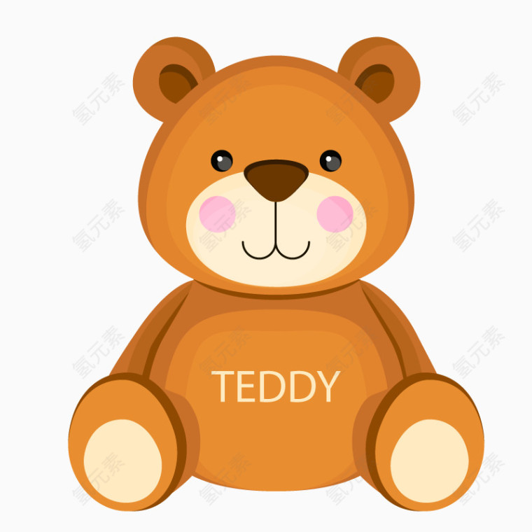 可爱棕色泰迪熊