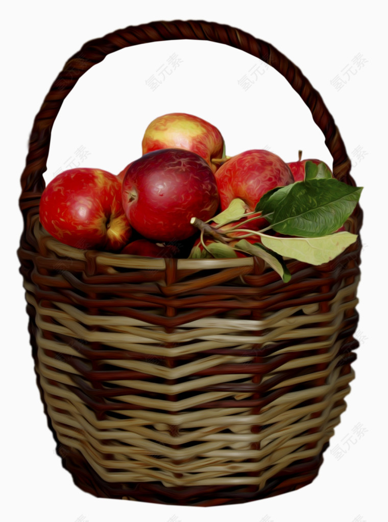 篮子苹果水果