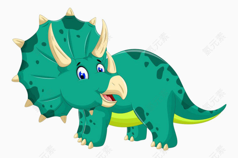 绿色犀牛恐龙