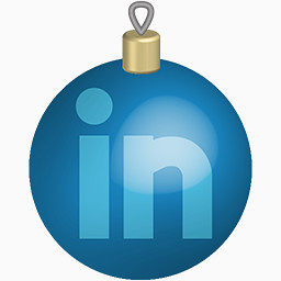 圣诞节LinkedIn媒体集社会玩具圣诞玩具的社交媒体图标集