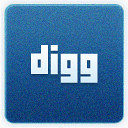 Digg清洁噪音社会媒体图标