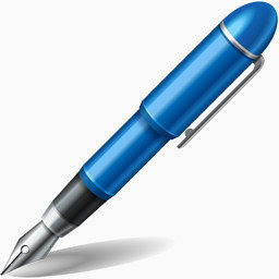 蓝色的笔