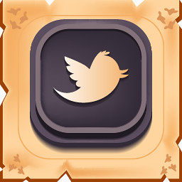 推特Gamy-vintage-social-media-icons