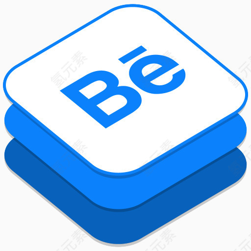 Behance公司IOS8-style-social-media-icons