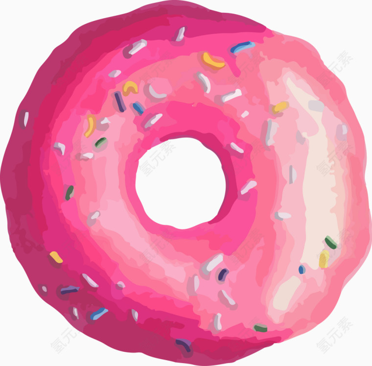 粉色的甜甜圈