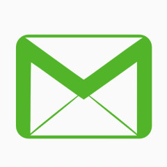 通信电子邮件绿色图标