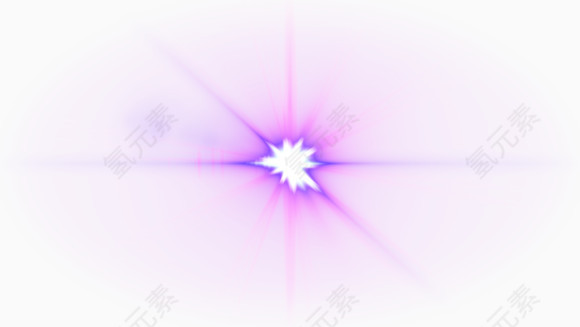 紫色炫光元素·