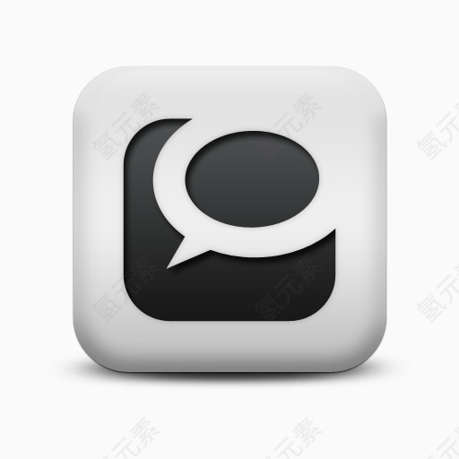 不光滑的白色的广场图标社会媒体标志标志social-media-logos-icons