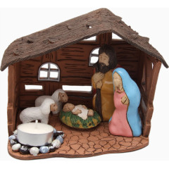 卡通3D模型耶稣诞生