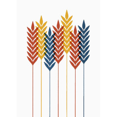 秋季丰收的小麦