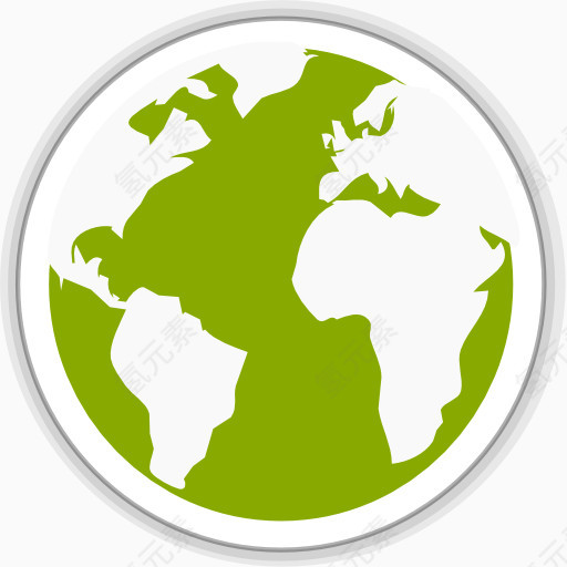 美岛绿地球图标
