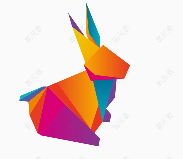 折纸几何立体动物