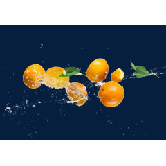 橙汁水果素材