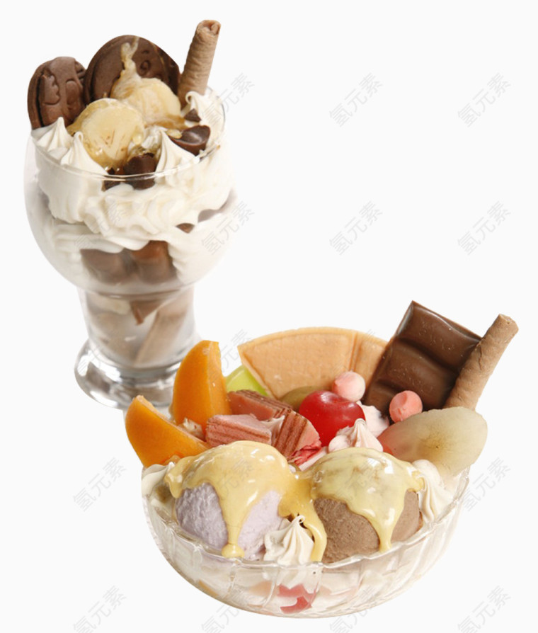 食物图片素材冰淇淋素材 甜品冰淇淋雪球