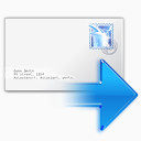 邮件前进下一个是 的信封消息电子邮件信可以箭头对的好啊水晶般的行动