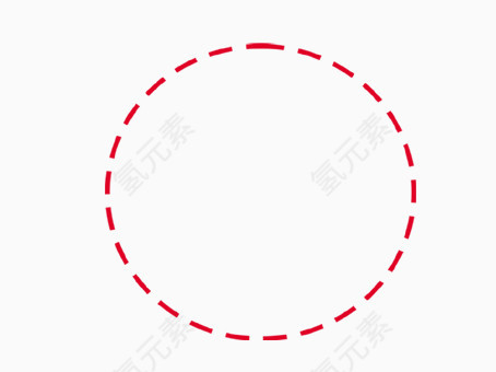 虚线圆圈简单装饰边框