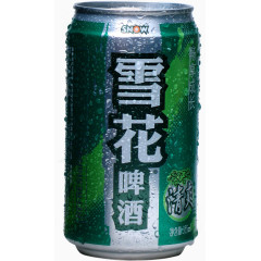 雪花罐装啤酒