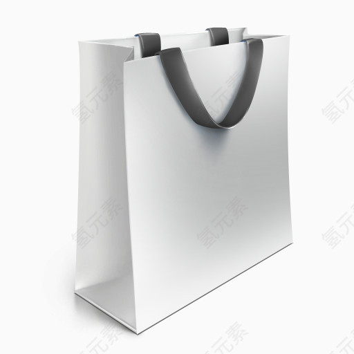 黑色的白色的袋购物bag-icon-set