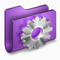开发人员紫色文件夹图标