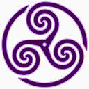 紫色轮式三曲臂图1图标