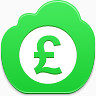 英镑硬币free-green-cloud-icons