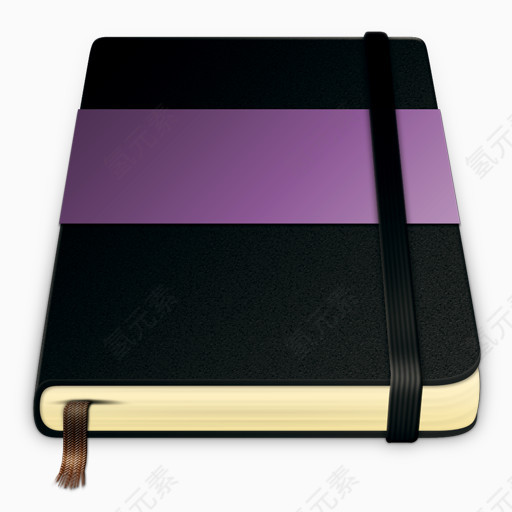 黑紫色笔记本