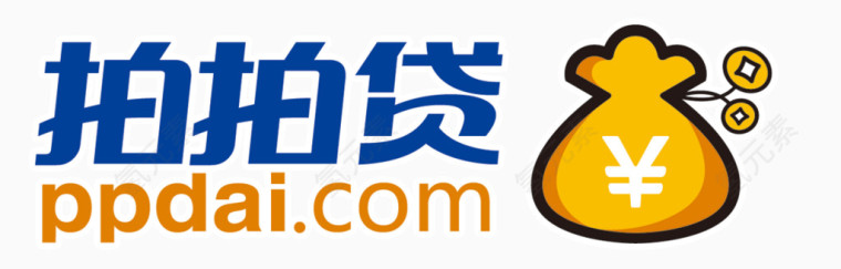 拍拍贷商业标志LOGO绣印标志