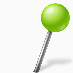 Map Marker Ball Right Chartreuse Icon