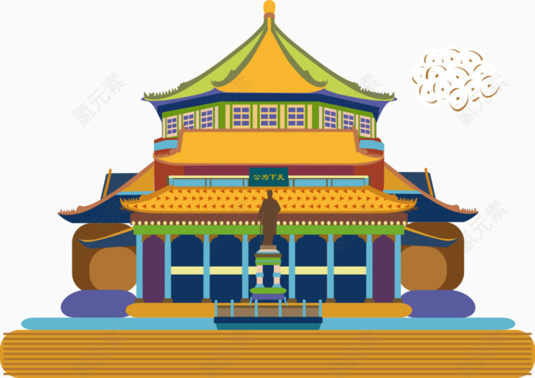 中国风建筑庙宇