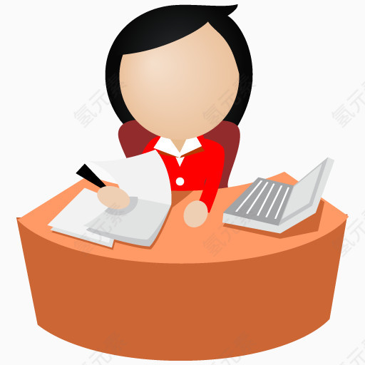 Office women red Icon