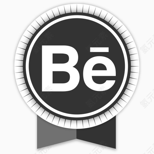 Behance公司Round-Ribbon-social-icons