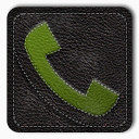 电话Android-Leather-Badges-icons