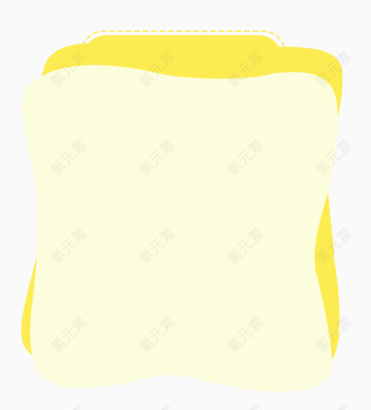 黄色可爱边框背景