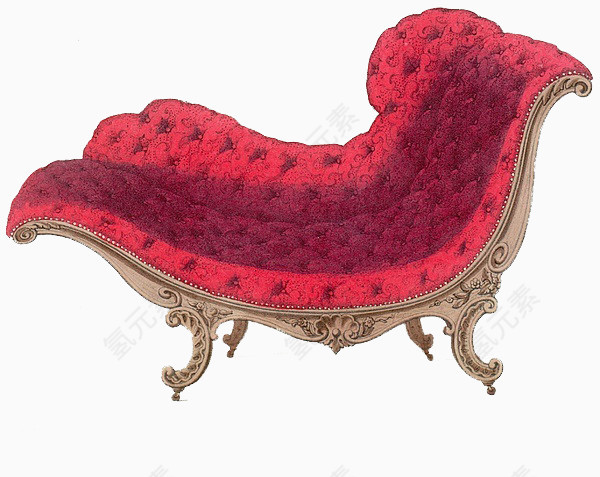 法国皇家粉色躺椅