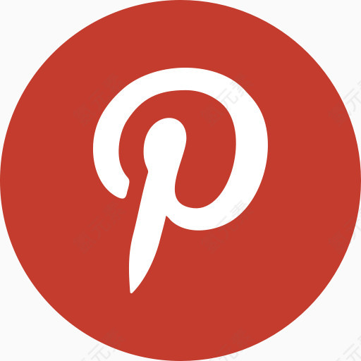 标志Pinterest社会社交媒体iconsimple：标志