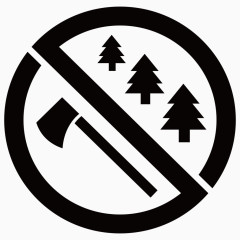 禁止伐木图标