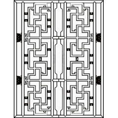古代雕花窗户