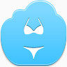 比基尼Blue-Cloud-icons