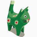 绿猫玩偶